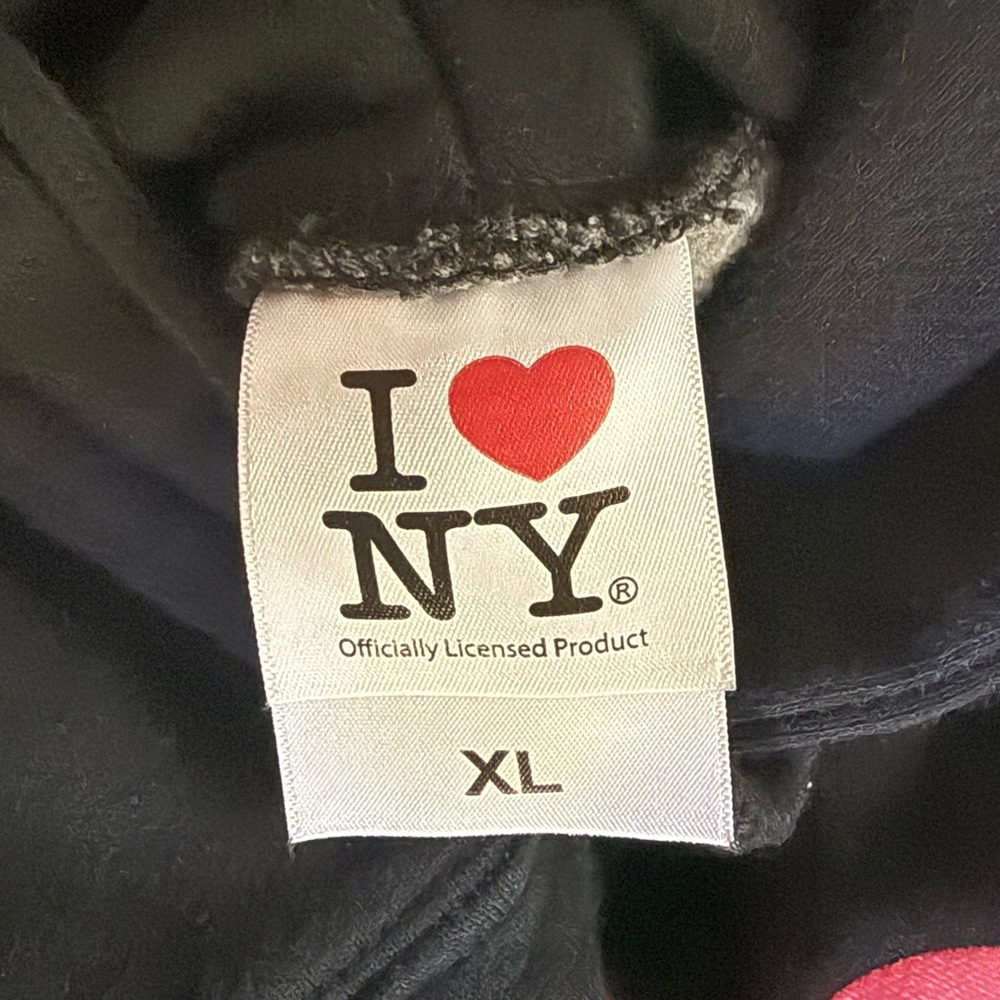 I Love NY Black Hoodie XL